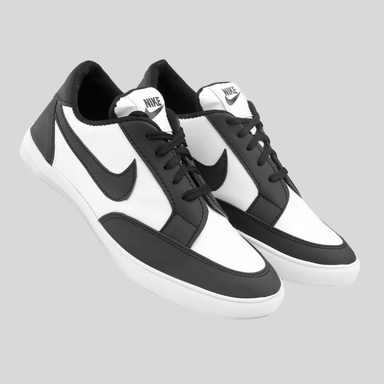 ABS Store Low-top Casual Sneaker Shoes (Black and White)