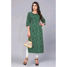 Printed Womens Crepe Kurti