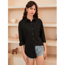 Women Stylish Delta Shirt Black