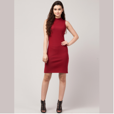 Womens Stylish Cotton Lycra Bodycon Short Dress