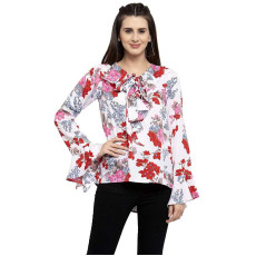 Women's Designer Printed Crepe Top