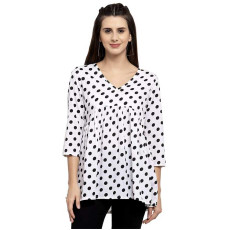 Women's Designer Printed Crepe Top