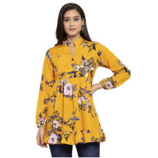 Women's Designer Printed Crepe Top