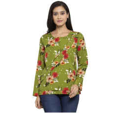 Women's Designer Printed Crepe Top