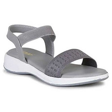 Flat beautiful Grey color Sandal for Women and Girls