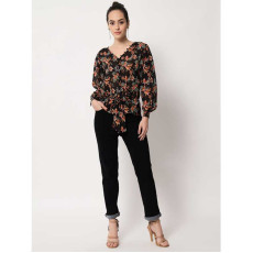 Trend Arrest Womens Floral Printed Top